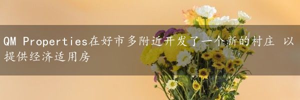 QM Properties在好市多附近开发了一个新的村庄 以提供经济适用房