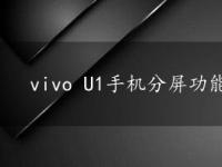 vivo U1手机分屏功能：实用贴心，高效管理