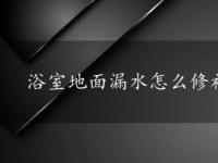 浴室地面漏水怎么修补：步骤详解与注意事项